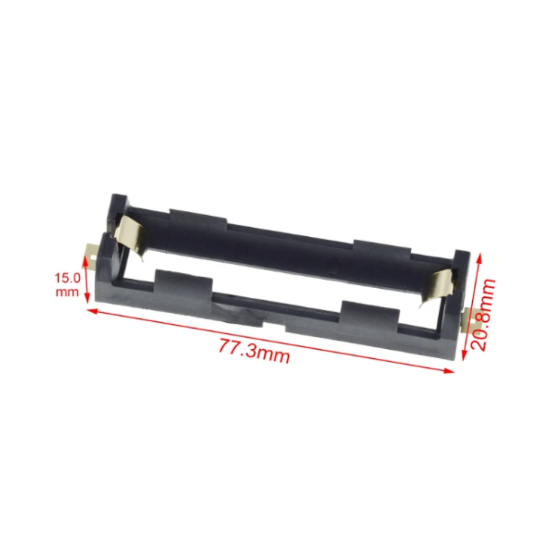Caja de plástico Porta batería para 1 slot baterías18650